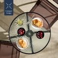 thumbnail image 6 of Best Choice Products 3-Piece Patio Bistro Dining Furniture Set w/ Glass Tabletop, Folding Chairs - Brown, 6 of 10