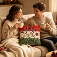 thumbnail image 6 of Zynviq Multicolor Decorative Pillow Covers 18x18inch Christmas Couch Pillow Covers Letters with Zipper Cloth Square, 6 of 7