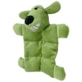thumbnail image 5 of (3 pack) Multipet Mini Pet Loofa Squeaker Mat, Plush Dog Toy, Green, 5 of 12