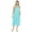 Blue Aqua, variant on White Mark Women's Braided Strap Midi Dress