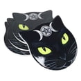 thumbnail image 5 of Ebros Wicca Black Cat Face Triple Moon Goddess Cork Backed Ceramic Coasters 4pcs, 5 of 6