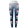 thumbnail image 2 of MKLEKYY Leggings para mujer, leggings con estampado navideño festivo para mujer, pantalones de yoga de cintura alta, mallas deportivas cómodas para fitness y entrenamiento, 2 of 4