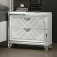 thumbnail image 2 of Furniture of America Avea Adult Modern 2-Drawer Nightstand, White, 2 of 8