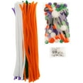 thumbnail image 3 of 300pcs John Bead Craft Pack Halloween Mix Pipe Cleaners for Crafts Pompoms Googly Eyes Set Arts School Supplies, 3 of 4