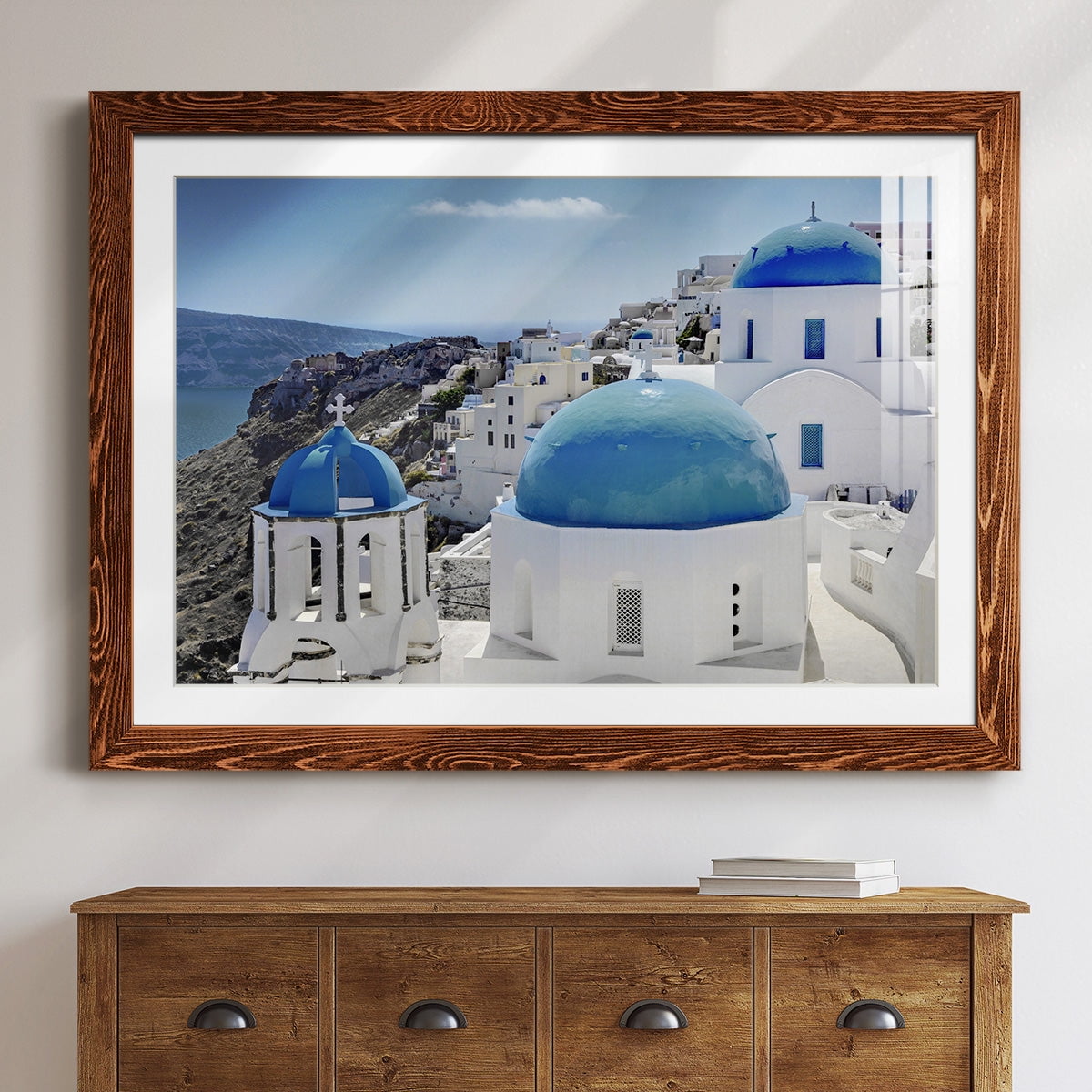 Santorini Saturday-Premium Framed Print - Ready to Hang