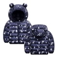 thumbnail image 3 of AAOMASSR Baby Jacket Toddler Boys Girls Winter Coats with Bear Ear Hood Christmas Jacket Puffer Down Jacket Warm Outerwear, 3 of 5