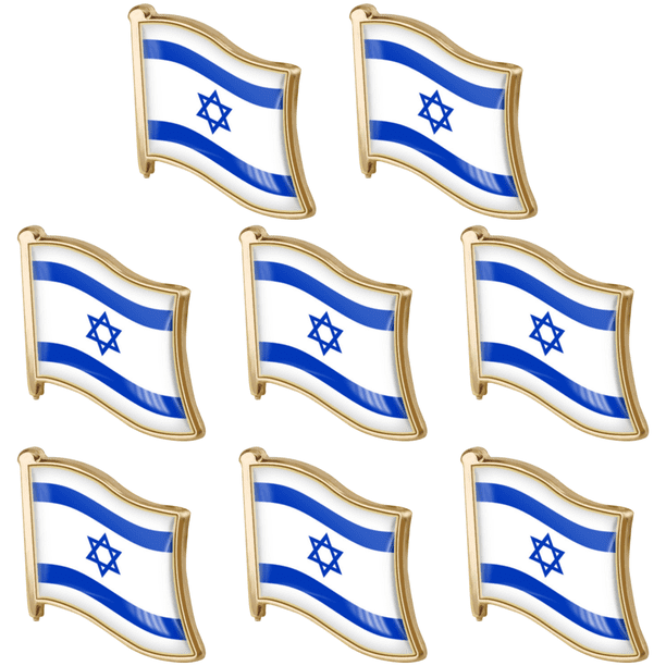 Broche Decorativo Con Insignia Metal Israelí para Hombres Y Mujeres Traje Sombrero (19x18MM)
