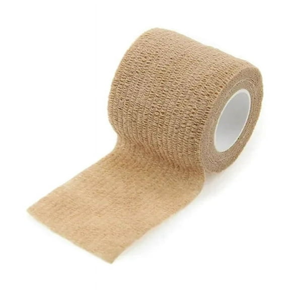 Sport Self Adhesive Elastic Bandage Wrap Tape for Knee Support Pads Finger Ankle Palm Shoulder 5cm X 4.5M Light Brown