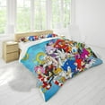 thumbnail image 2 of Children's Bedding Set - Pattern: Sonic Cartoon - Premium Microfiber Duvet Cover, 2 of 5