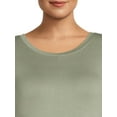 thumbnail image 5 of Terra & Sky Women's Plus Size Roll Cuff T-Shirt Dress, 5 of 5