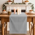 thumbnail image 2 of Gray Striped Table Runner, Modern Minimalist Vertical Stripes Lines Washable Cotton Linen Table Runners 36 Inches Long, Dresser Scarf Runner for Nightstand/End Tables/Round Tables 13''x36'', 2 of 8