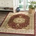 thumbnail image 3 of SAFAVIEH Lyndhurst Katrina Floral Area Rug, Red/Ivory, 9' x 12', 3 of 8