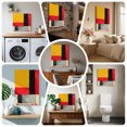 thumbnail image 6 of Ships Next Day Canvas Wall Art 16"x16", Modern Geometric Wood Framed Canvas Print Painting, Yellow Red Black Abstract Art Contemporary Ready to Hang Picture Wall Decor for Home Bedroom Kitchen Office, 6 of 9