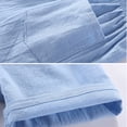 thumbnail image 6 of GYRATEDREAM Kids Toddler Little Boy Girl Cotton Linen Summer Shorts Solid Color Casual Pants with Drawstring 2-11T, 6 of 11