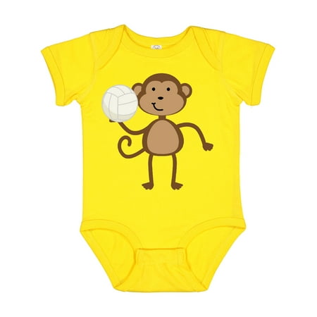 

Inktastic Volleyball Monkey Boy Gift Baby Boy Bodysuit