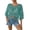 Green #1, variant on Women's Plain Fringe Trim Cut Out Sheer Cover Up, Boho Scallop Trim 3/4 Sleeve Crew Neck Crochet Beach Coverup Tops White S