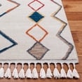 thumbnail image 3 of Safavieh Farmhouse Beulah Tribal Polyester Runner Rug, Ivory/Gold, 2'2" x 7', 3 of 10