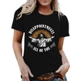 thumbnail image 2 of Disappointments All of You Jesus Graphic Tees for Women 2026 Summer Casual Short Sleeve Crewneck Funny Christian T Shirts, 2 of 4