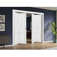 thumbnail image 3 of Sliding Closet Double Bi-fold Doors | Lucia 31 White Silk, 3 of 5