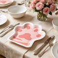 thumbnail image 4 of 10 Pack Disposable Paper Plates Paw Shape Cute Birthday Party Decoration Supplies for Cake Dessert Food, 4 of 6