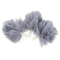 Portable Car Cleaning Kit with Soft Fiber Brushes for Air Vents and Gaps 3 Pieces Grey