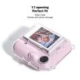 thumbnail image 4 of Instant Camera Clear Shell, Perfect Fit Adjustable Shoulder Strap Accurate Hole Opening Clear Instant Camera Protective Case PC Antiscratch  for Outdoor, 4 of 7