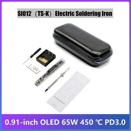 

SIO12 (-K) Intelligent OLED Electric Soldering Iron+Box 0-450℃ Adjustable Temperature -in Buzzer Soldering Iron