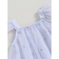 thumbnail image 5 of Bagilaanoe Toddler Baby Girl Tulle Dress 3D Flower/Butterfly Fly Sleeve A-line Princess Dresses 6M 12M 2T 3T 4T 5T Kid Summer Swing Sundress, 5 of 9