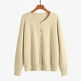 thumbnail image 4 of Sweaters for Women Long Sleeve Knit Cardigan Button Down Classic Crew Neck Sweater Tops 2026 Fashion Outfits, 4 of 5