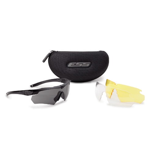 ESS Crossbow Glasses w/ Clear, Smoke Grey & Hi-Def Yellow Lens