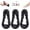 3pair-black, variant on 3 Pairs Lace No Show Liner Socks for Women, Lace Socks Fashion Liner No Show Socks Lace Non Slip, Low Cut Socks Invisible