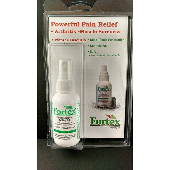 Fortex Analgesic Rubbing Oil 2oz Spray Topical Pain Relief