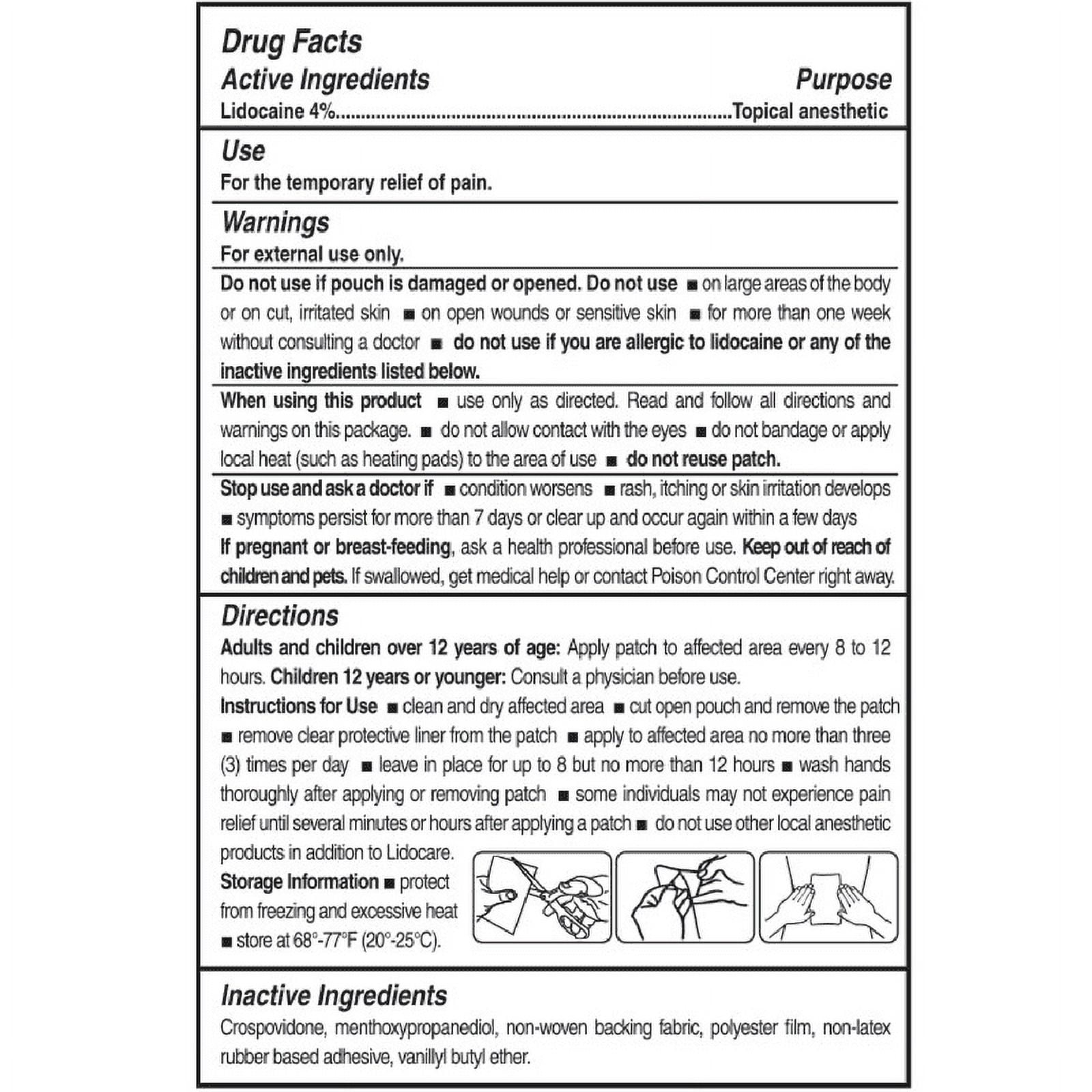 ASPERCREME Lidocaine Patches 5 ea (Pack of 6)