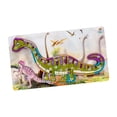thumbnail image 2 of Rompecabezas de madera de dinosaurio, juguete educativo para niños, juguete de viaje, rompecabezas de dibujos animados, rompecabezas tiranosaurio para verde, 2 of 10