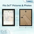 thumbnail image 3 of Icona Bay 5x7 Black Picture Frames, 10 PK, Eve Tabletop Picture Frames, 3 of 6