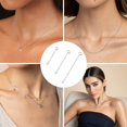 thumbnail image 5 of Lancharmed Silver Plated Spring Clasp Love Extension Chain Jewellery Clasp Necklace Extenders for Women 3Pcs Gifts for Women, 5 of 9