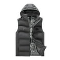 thumbnail image 4 of UPPADA Hooded Heated Vest for Women Cold Weather 8 Heating Zone Thermal Jacket Usb Recharging Warm Vest Winter Clothes Electric Heating Vest Gray,XXXL, 4 of 4