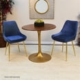 thumbnail image 2 of Carolina Classics Alden Wood Top 30" Round Dining Table in Elm and Antique Gold, 2 of 4