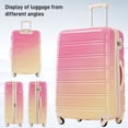 thumbnail image 3 of ACE-Travel,20"24"28" Gradient Color Expandable Hardshell(PC) Luggages Sets(3PCS) with TSA Lock,Spinner Wheels,Telescopic Handle,Durable,Lightweight,Suitcase Sets(Yellow+Red), 3 of 14