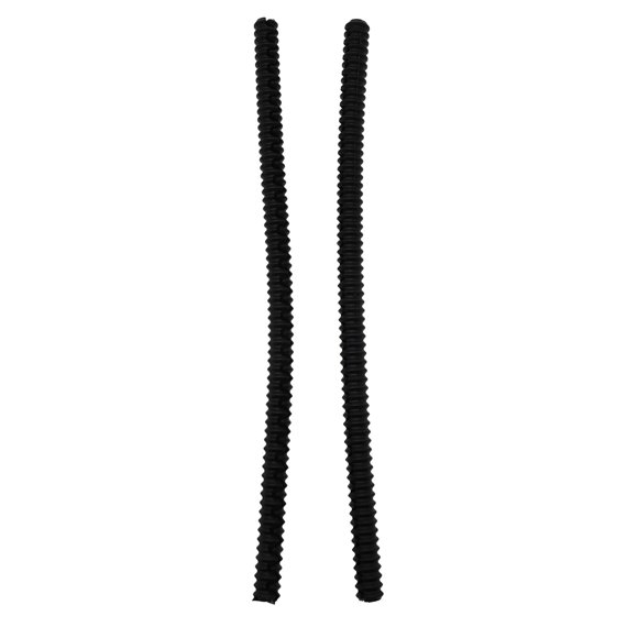 MYG 2PCS Silicone Oven Rack Guards, Heat Resistant Kitchen Shelf Edge Protectors,Black, Easy to Clean, Dishwasher Safe, Fits Most Oven Racks, Anti-Scald Strips