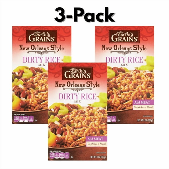 Earthly Grains New Orleans Dirty Rice 3-Pack 8 oz