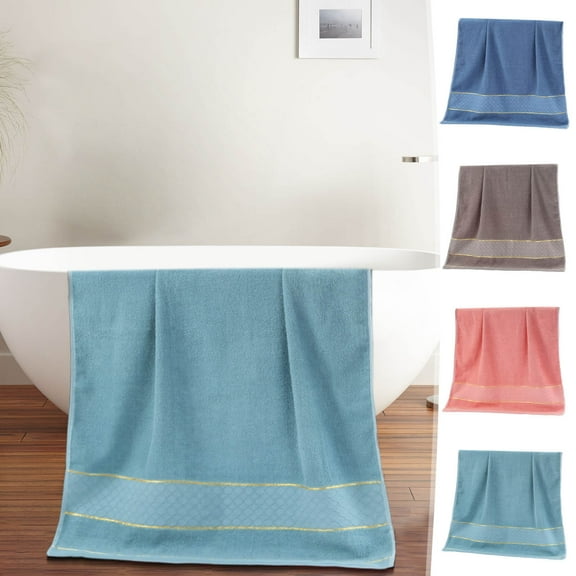Large Cotton Bath Towel 28x55 Inches Super Absorbent Fast Drying Lightweight for Gym Travel Daily Use Hotel Spa 1 Pack