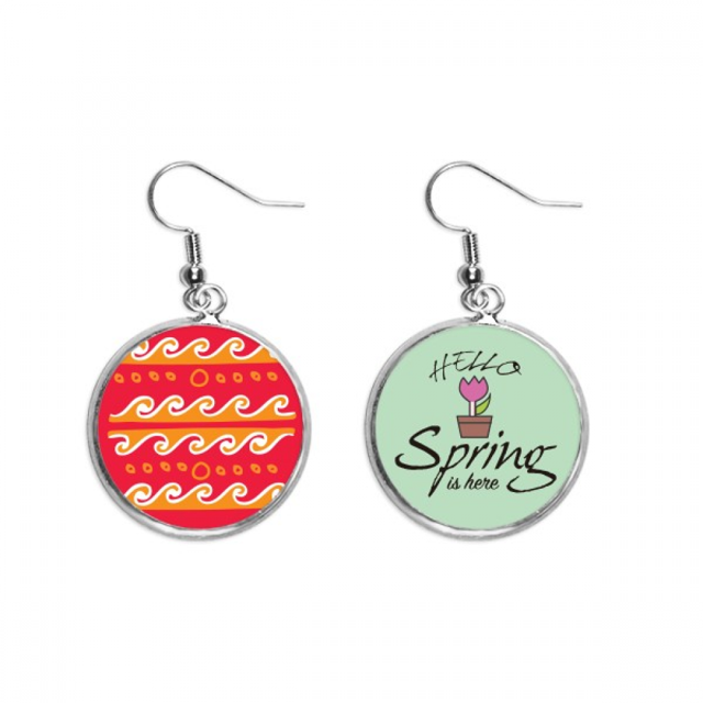 Fire Wave Mexico totems antigua civilización dibujo Colgante decorativo temporada pendientes de primavera joyas Unbranded M