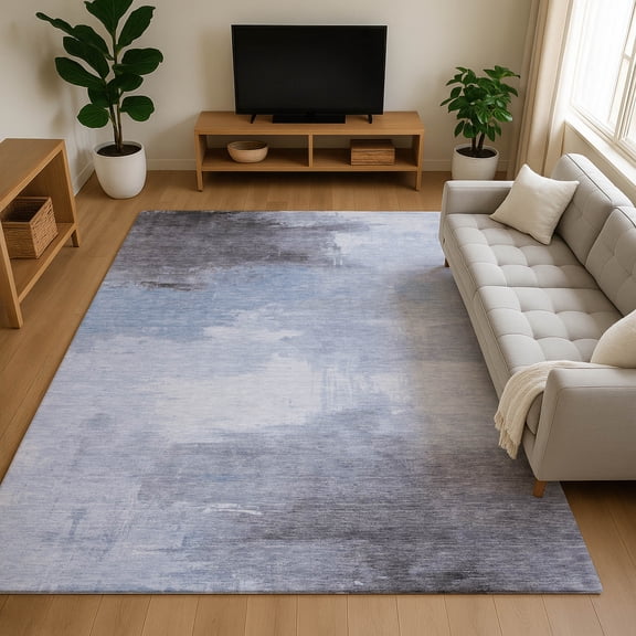 Addison Rugs Mayfield Premium Machine Washable Transitional Abstract Sky Rectangle Rug, 10' X 14' Machine Washable Transitional Abstract Sky Oversized Sherpa Throw Blanket