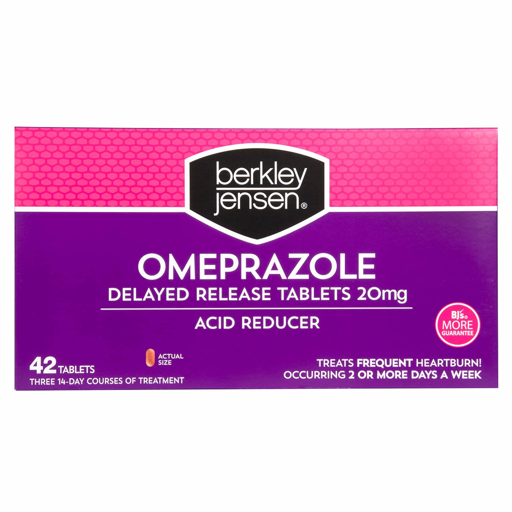 Berkley Jensen Omeprazole Acid Reducer Tablets, Antacid, Acid Relief, 42 Ct