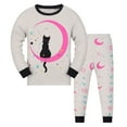 thumbnail image 1 of Ensemble de Pyjamas pour Filles, Col Rond, Chandail, Vêtements de Nuit, Taille 8-9 Ans, 1 of 3