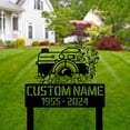 thumbnail image 2 of Handmadetneonsign Custom Outdoor Memorial Photographer Metal Sign With Stakes, Photographer Name, 2 of 4