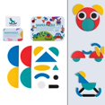 thumbnail image 4 of HILABEE 1Set Creative Pattern Blocks Puzzle Geometric Shape Pre-school Toys Ages 4-8 A, 4 of 9