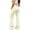 T10-Beige, variant on Uniform Pants For Girls Back To School Elastic Waist Leggings Straight Leg Solid Color Flare Trousers 9-10 Years Hot Pink