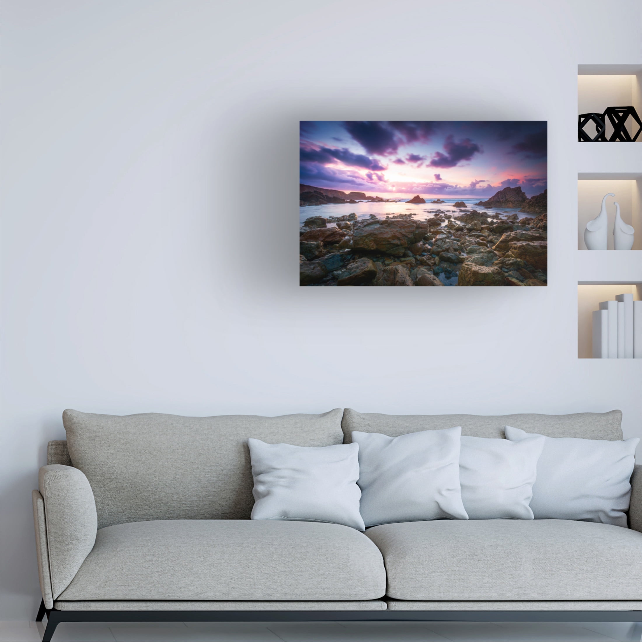Canvas Wall Art - Roberto Rey 'Ultraviolet' Wall Art for Living Room, Bedroom, or Office D?cor by Trademark Fine Art - 32 x 22 Inches